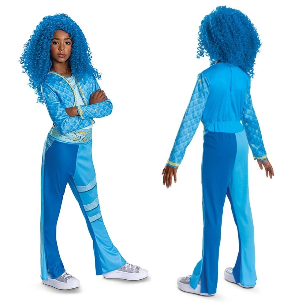Disney Descendants Kids Size 4-6x  Costume in Blue and Gold.